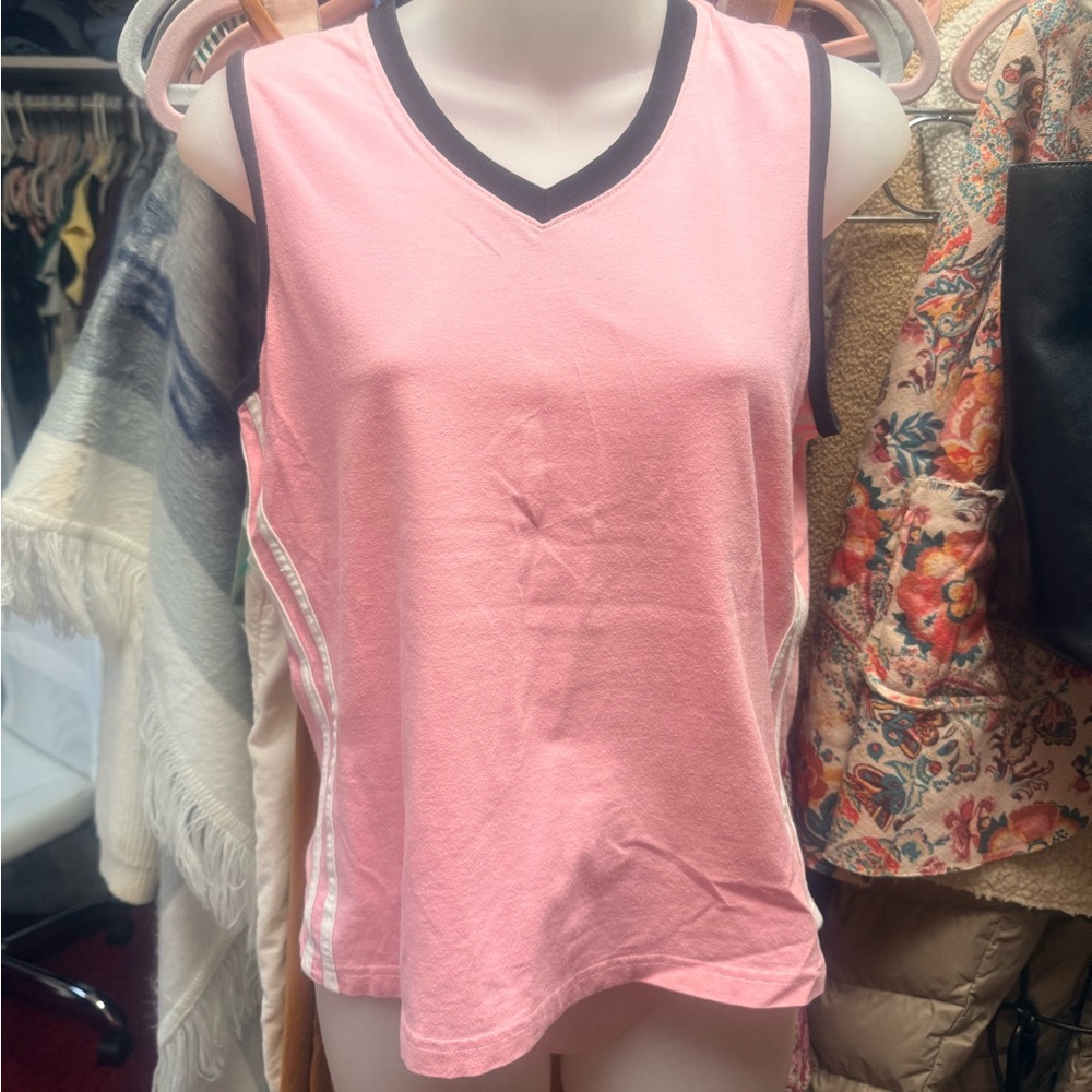 Pro Spirit Athletic Gear Pink V-Neck Tank Top